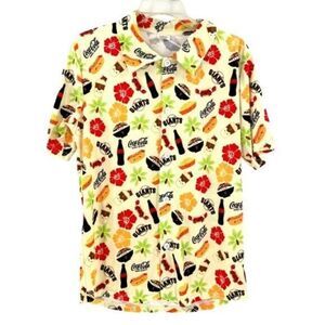San Francisco SF Giants Foodie Coca Cola‎ Hawaiian Shirt Men's Novelty Medium